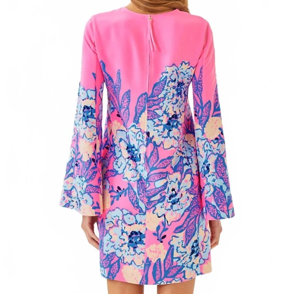 Lilly Pulitzer GWENLYN DRESS MULTI TOTALLY KOALAFIED ENGINEERED WOVEN DRESS SZ14 - Picture 3 of 14